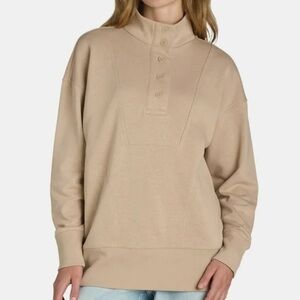 TIME & TRU Tan Long Sleeve Sweatshirt Style Top Size 10 NWOT